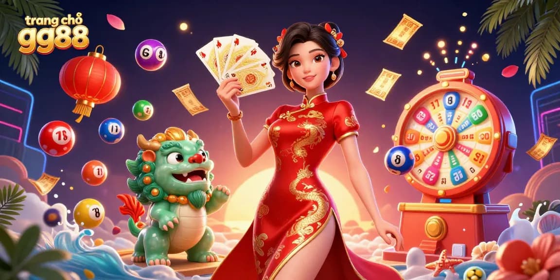 Experience excitement with trang chủ gg88, featuring vibrant lottery elements and casino themes.