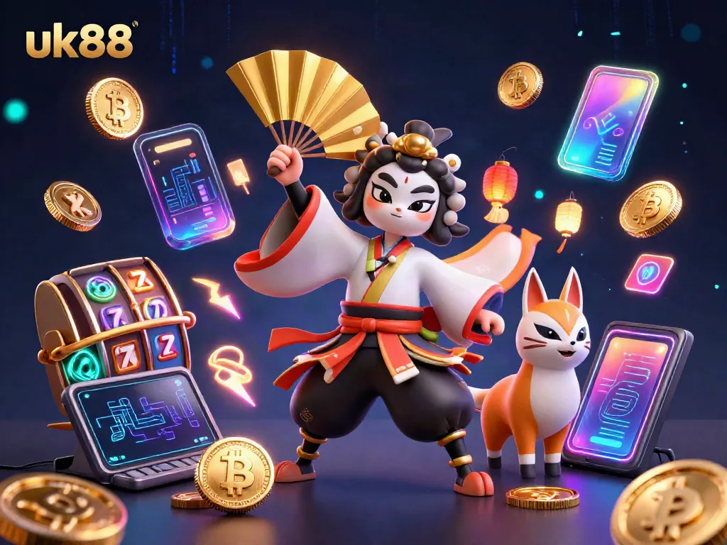 Explore dynamic casino action with uk88's vibrant 3D characters and thrilling gaming elements.