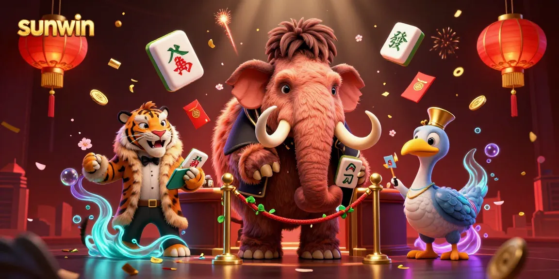 Experience exciting slots and live action at sunwin's vibrant casino world with engaging characters.