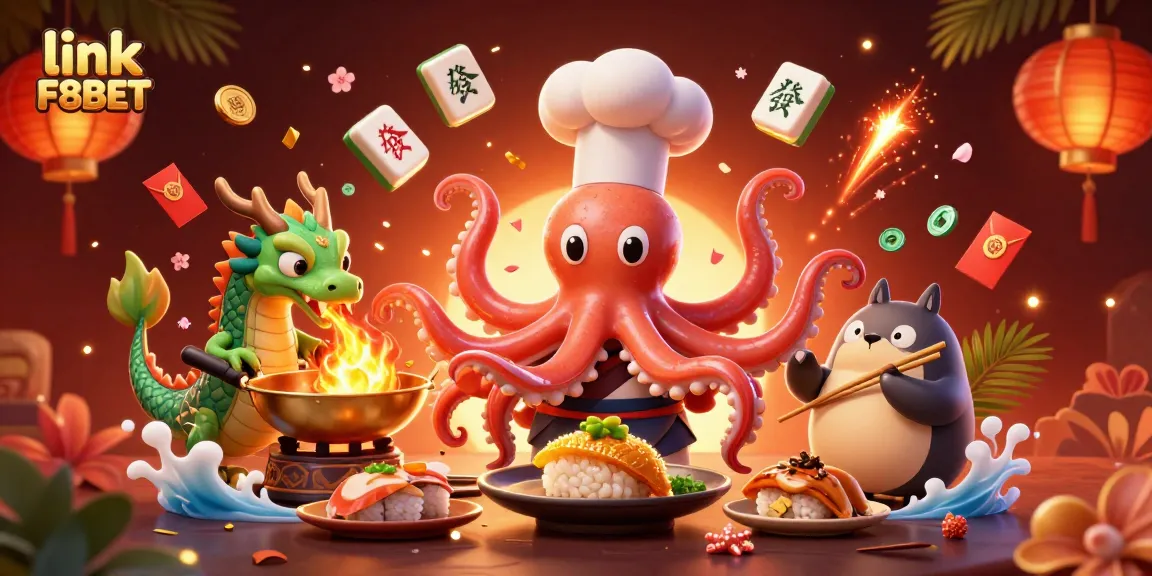 Experience the excitement of link F8BET with a vibrant casino-themed scene featuring unique characters and rich game elements.