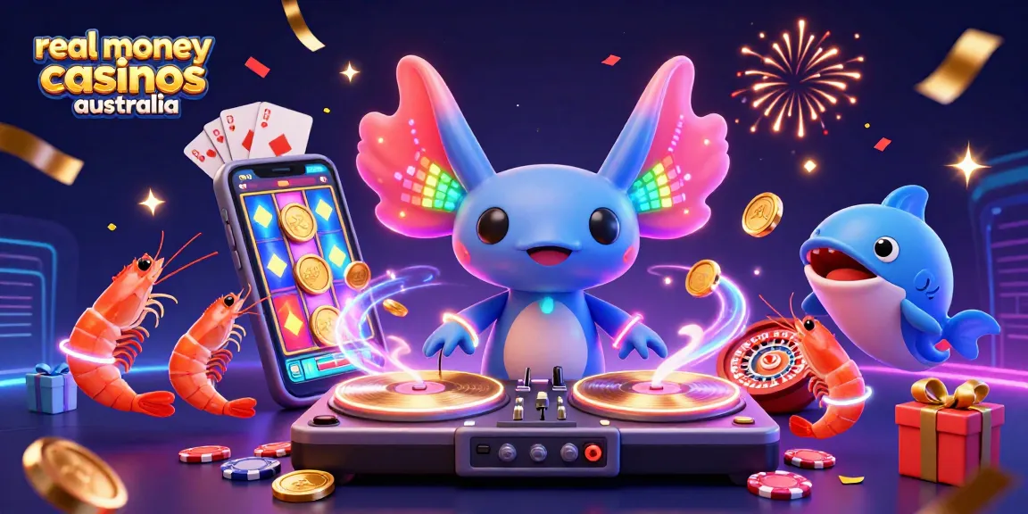 Experience vibrant real money casinos Australia with lively characters and exciting game elements.