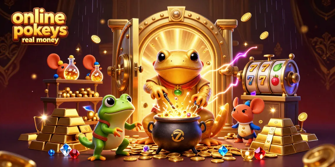 Enjoy exciting online pokies real money with animated gold coin alchemy and slot reels.